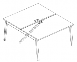 Рабочая станция (2х120) АЛ 9176 на Office-mebel.ru