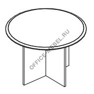 Стол для переговоров круглый на опоре ДСП МР 175 на Office-mebel.ru