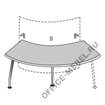 Стол для ресепшн внешний D23535 на Office-mebel.ru