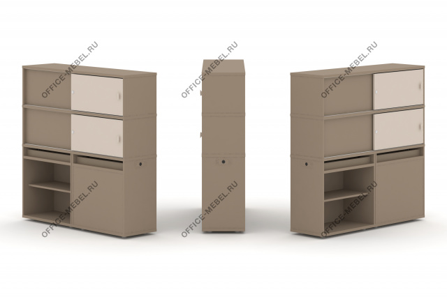 Набор №22. Тумба двойная с надставкой высокой ES.NB.2V-22 на Office-mebel.ru