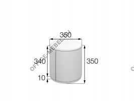 Пуф на регулируемой опоре БН-3535 на Office-mebel.ru