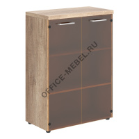Шкаф средний со стеклянными дверями TMCZ 85.2 на Office-mebel.ru