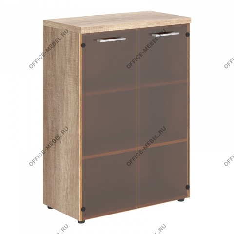 Шкаф средний со стеклянными дверями TMCZ 85.2 на Office-mebel.ru