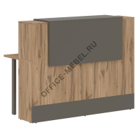 Стойка ресепшен прямая EDR 156, Дуб Денвер светлый на Office-mebel.ru