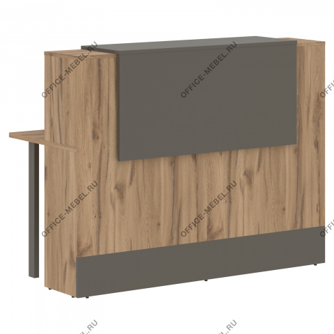 Стойка ресепшен прямая EDR 156, Дуб Денвер светлый на Office-mebel.ru