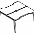 Рабочая станция (2х120) Симметрия опоры МТ 1 скос МР Б1Б 173.04 на Office-mebel.ru 1