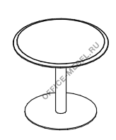 Стол для переговоров круглый на опоре-колонне МР 160 на Office-mebel.ru