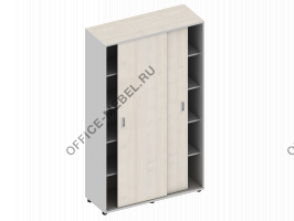 Шкаф-купе 2-х секционный с полками MDF602 на Office-mebel.ru