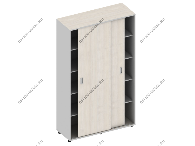 Шкаф-купе 2-х секционный с полками MDF602 на Office-mebel.ru