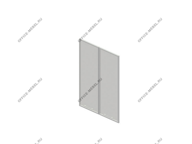 Двери стеклянные тонированные в алюминиевой раме (для V-71) V-01.2  на Office-mebel.ru