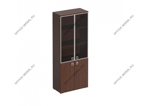Шкаф для документов со стеклянными тонированными дверьми в рамке КС 306 ВН на Office-mebel.ru