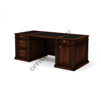 Стол руководителя (двухтумбовый, без центрального лотка) Dan-201.2  на Office-mebel.ru