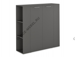 Шкаф средний универсальный со стеллажами JNO925.ANT на Office-mebel.ru