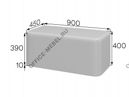 Пуф на регулируемой опоре БК-9040 на Office-mebel.ru