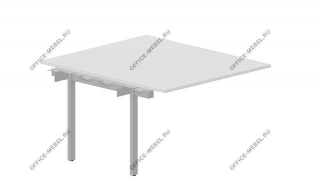Составной стол на 2 рабочих места UNN2TPG12 на Office-mebel.ru