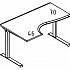Стол эргономичный Классика на каркасе МL (2 скоса) левый МР А2 041.01 на Office-mebel.ru 1