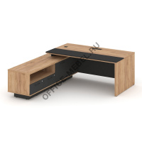 СТОЛЫ НА ОПОРНОЙ ТУМБЕ DX.SRT.B-180 (L) Л/П  на Office-mebel.ru