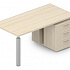 Стол на опорной тумбе 3 ящика (правый) BL180T3D на Office-mebel.ru 1