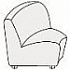Мягкая мебель для офиса Элемент угловой (переходной, 60 градусов) 155H на Office-mebel.ru 1