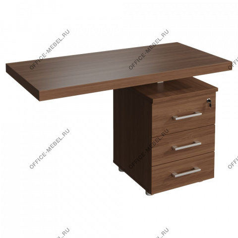 Тумба с цент. замком приставная со столешницей 12301 на Office-mebel.ru
