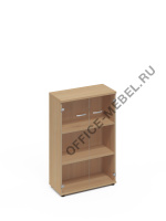 Шкаф средний со стеклом А4 9366 БП на Office-mebel.ru