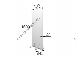 Перегородка на колесах 120/160 mv-120/160 на Office-mebel.ru