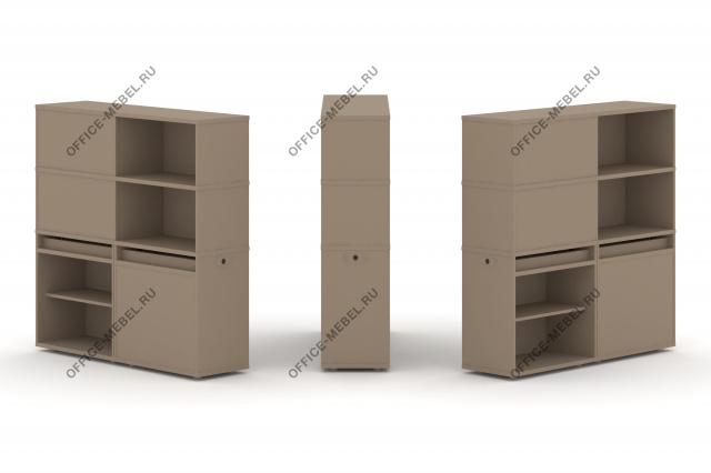 Набор №16. Тумба двойная с надставкой высокой ES.NB.2V-16 на Office-mebel.ru