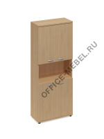 Шкаф для документов 4-дверный с открытой нишей А4 9374 БП на Office-mebel.ru