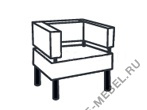 Мягкая мебель для офиса Кресло 2 на Office-mebel.ru