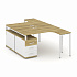 Рабочая станция с двойной опорной тумбой CN.DSA-301 A/B/W  на Office-mebel.ru 1