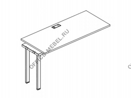 Секция стола рабочей станции на металлокаркасе UNO А4 Б1 015-1 БП на Office-mebel.ru