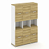 Шкаф три узкие секции, 5 ниш (6 фасадов ЛДСП,  2 ниши) CN.STU-533 A на Office-mebel.ru 1