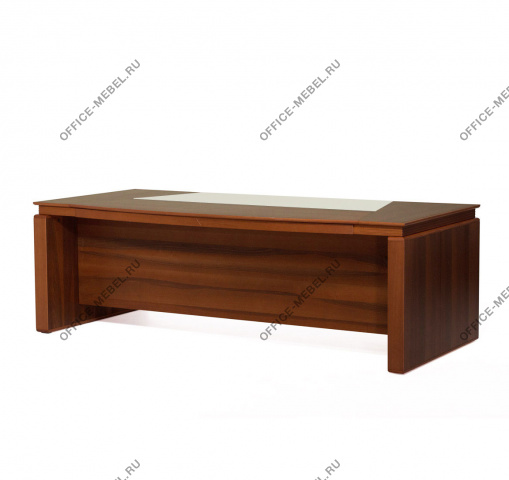 EUR Стол письменный закруглен. ОРЕХ EC233 N P13 на Office-mebel.ru