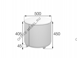 Пуф на колесной опоре БН-5045-К на Office-mebel.ru