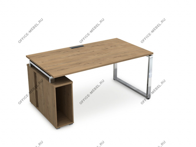 Стол с тумбой под системный блок Gloss Line НССБ-О.995 на Office-mebel.ru