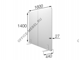 Перегородка без колес fx-160/140 на Office-mebel.ru