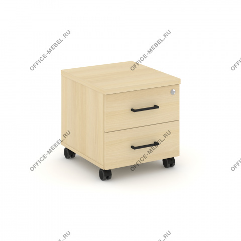 Тумба мобильная 2 ящика. Усиленные колеса SN.TMU-001 на Office-mebel.ru