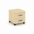 Тумба мобильная 2 ящика. Усиленные колеса SN.TMU-001 на Office-mebel.ru 1