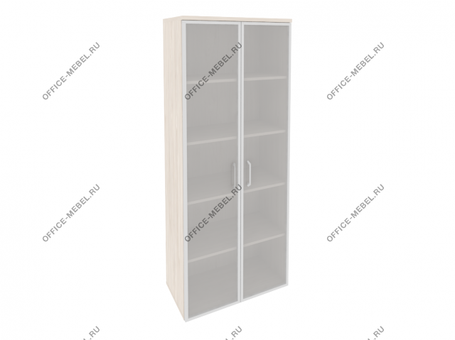 Шкаф высокий широкий (2 высоких фасада стекло в раме) O.ST-1.10R на Office-mebel.ru