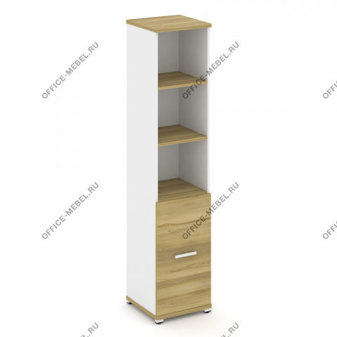 Шкаф одна узкая секция, 5 ниш ( фасад ЛДСП  на 2 ниши)  CN.STU-511  на Office-mebel.ru