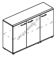 Шкаф комбинированный закрытый низкий (топ МДФ) МР 9354 на Office-mebel.ru