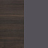 Шкаф полузакрытый К2576 - серый-орех шале