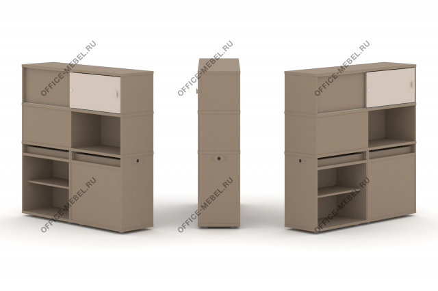 Набор №28. Тумба двойная с надставкой высокой ES.NB.2V-28 на Office-mebel.ru