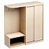 Шкаф-купе комбинированный для одежды и белья Л/П КР 122 на Office-mebel.ru 1