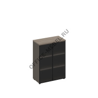 Шкаф для документов средний со стеклянными дверями РС 305 на Office-mebel.ru