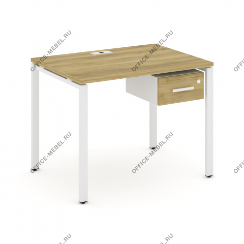 Стол рабочий с подвесной тумбой с одним ящиком CN.SP-109 A/B/W на Office-mebel.ru