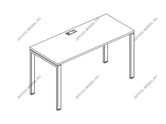 Стол письменный на металлокаркасе UNO А4 Б1 001 БП на Office-mebel.ru
