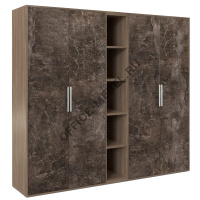 Шкаф высокий 4 створки, с нишей BTN36153442 на Office-mebel.ru