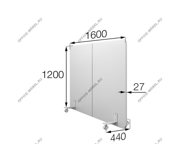 Перегородка на колесах, mv-160/120 на Office-mebel.ru