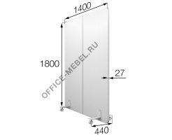 Перегородка на колесах 140/180 mv-140/180 на Office-mebel.ru